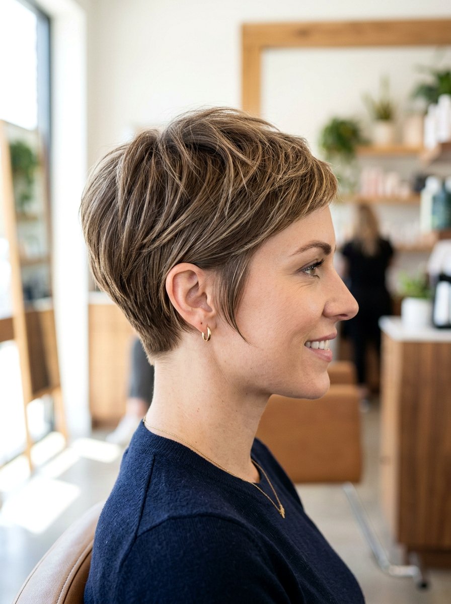 Textured Tapered Pixie - 20 sleek pixie for older women - 20 sleek pixie for older women