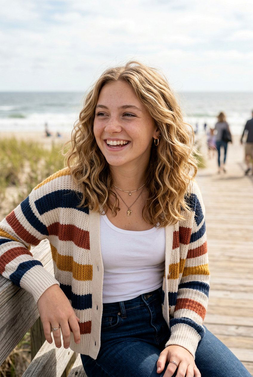 Textured Waves - 20 first day of school hairstyle for teens - 20 first day of school hairstyle for teens