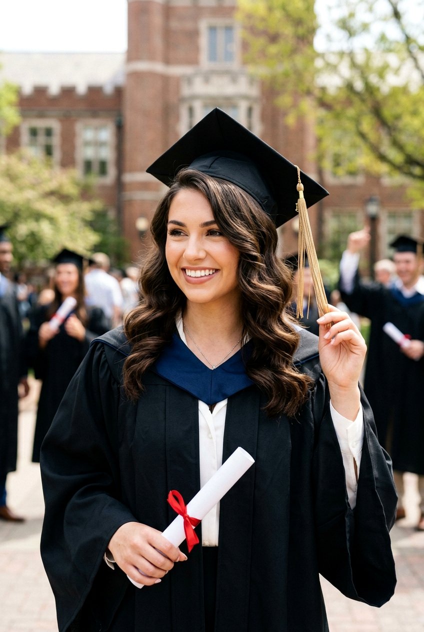 Textured Waves with Side Part - 20 graduation cap hairstyles - 20 graduation cap hairstyles