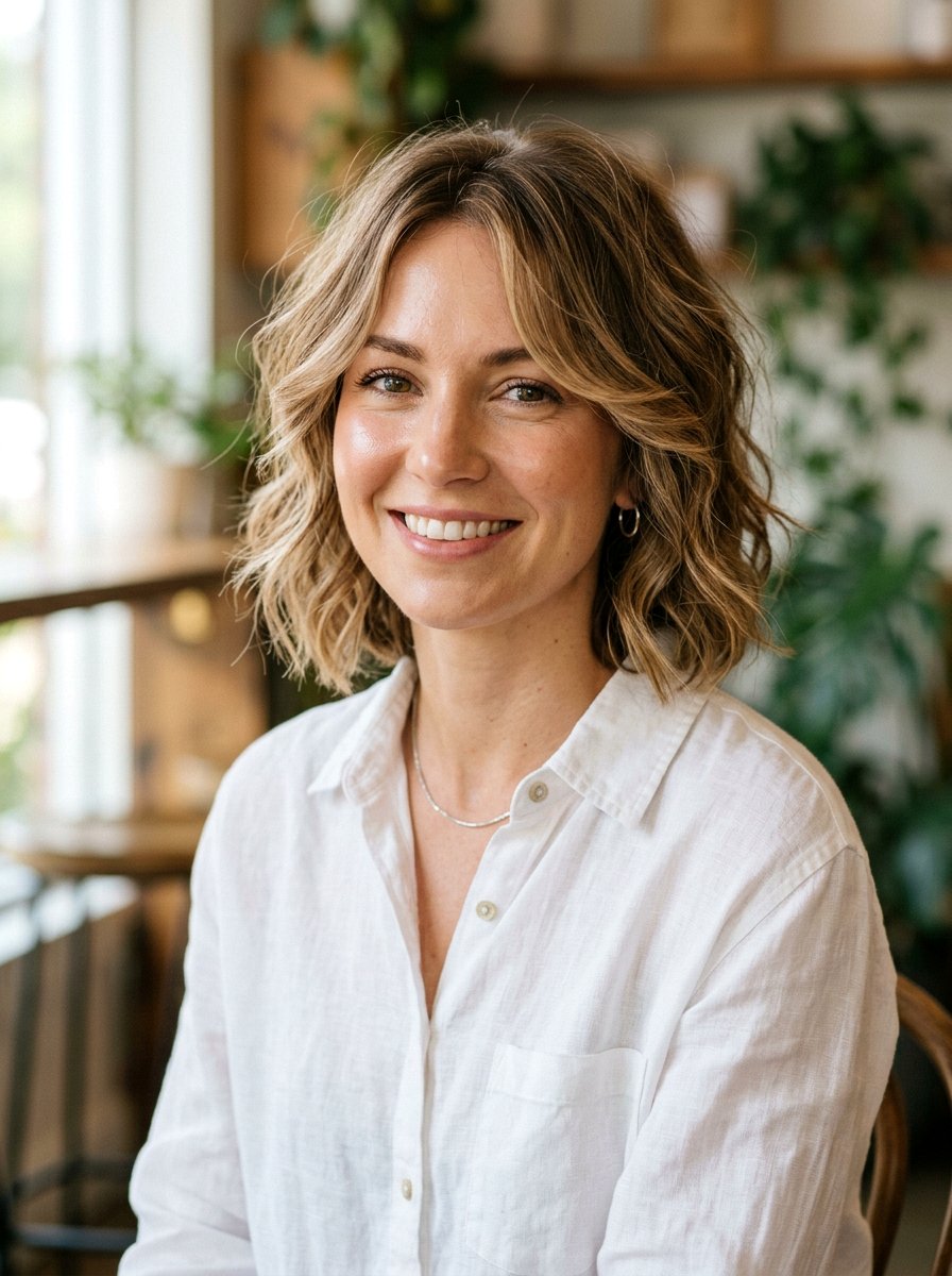 Textured Wavy Bob With Face Framing Layers - 20 textured wavy bob with layers - 20 textured wavy bob with layers