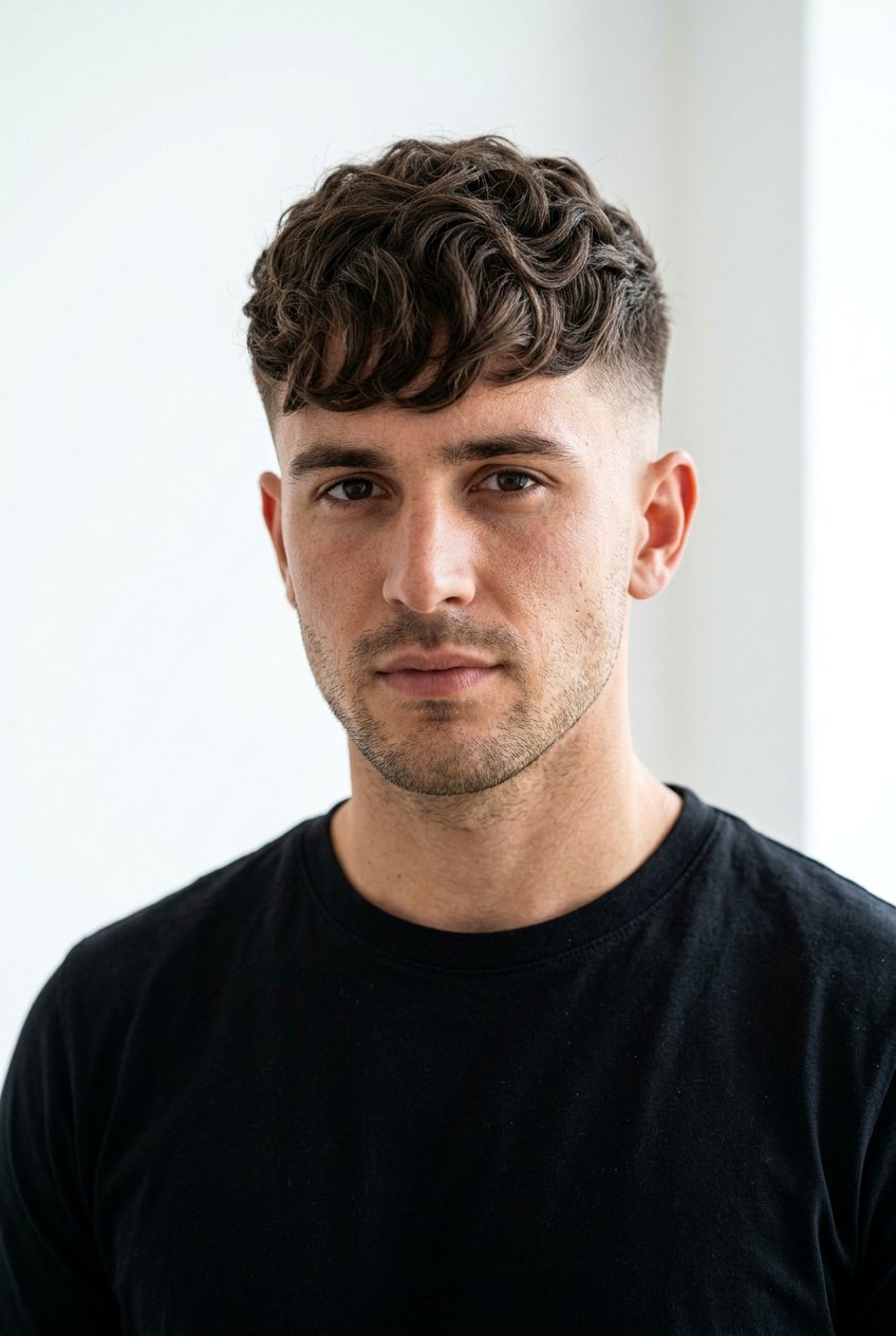 Textured Wavy Crop - 20 mens haircut for wavy medium hair - 20 men’s haircut for wavy medium hair