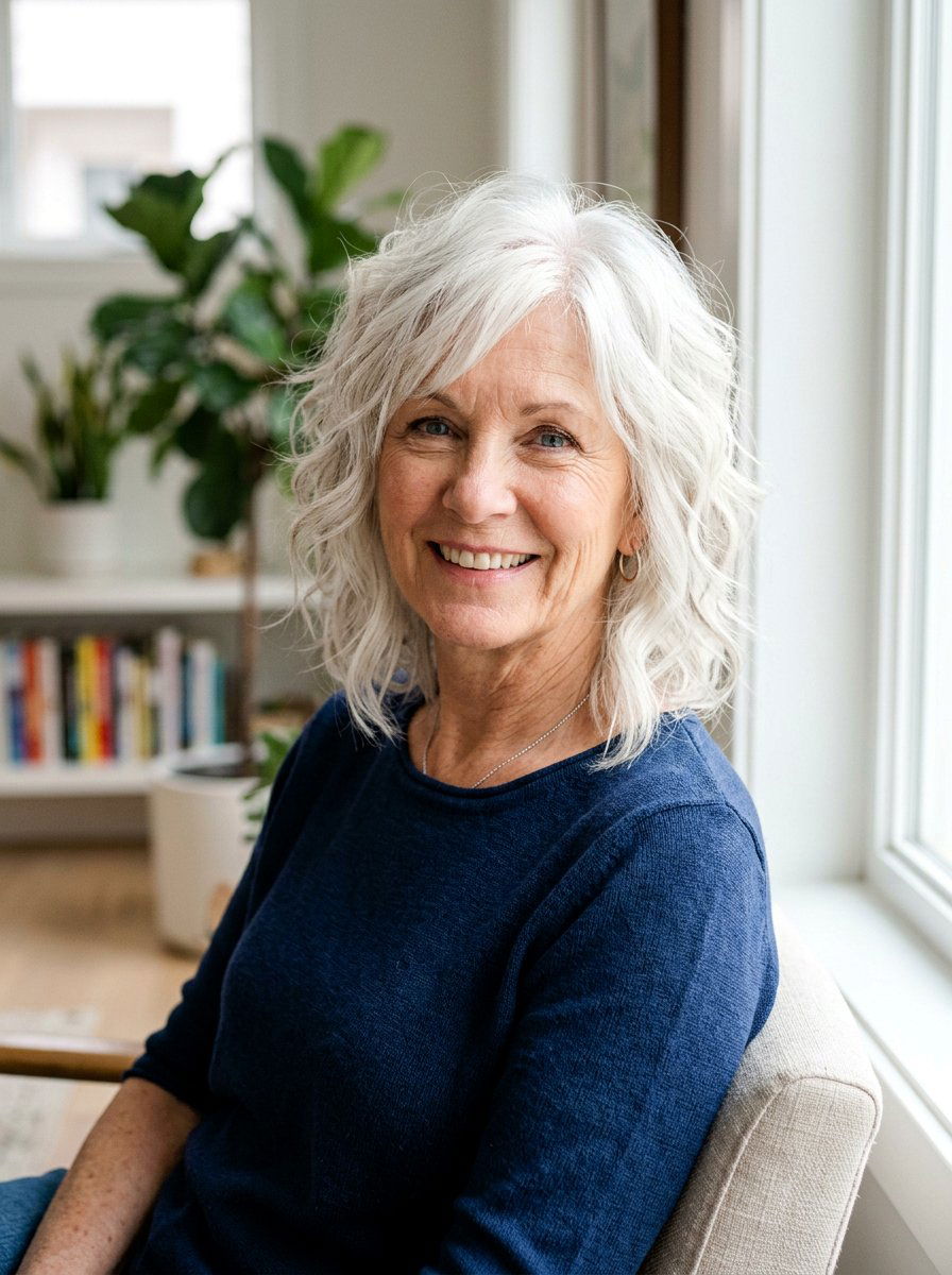 Textured Wavy Shag Haircut - 20 wavy shag haircut for women over 60 - 20 wavy shag haircut for women over 60