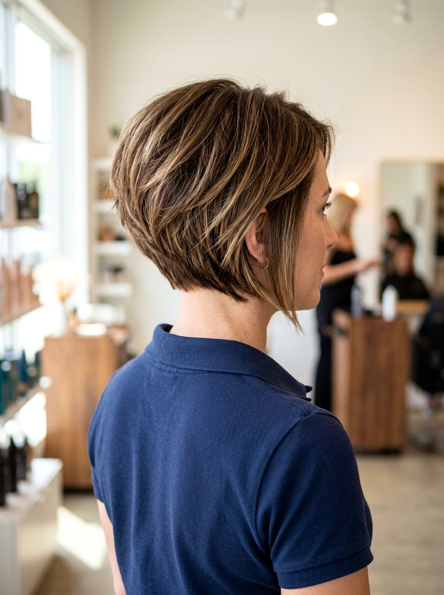 Textured Wedge Haircut - 20 polished haircut for naturally gray hair - 20 polished haircut for naturally gray hair