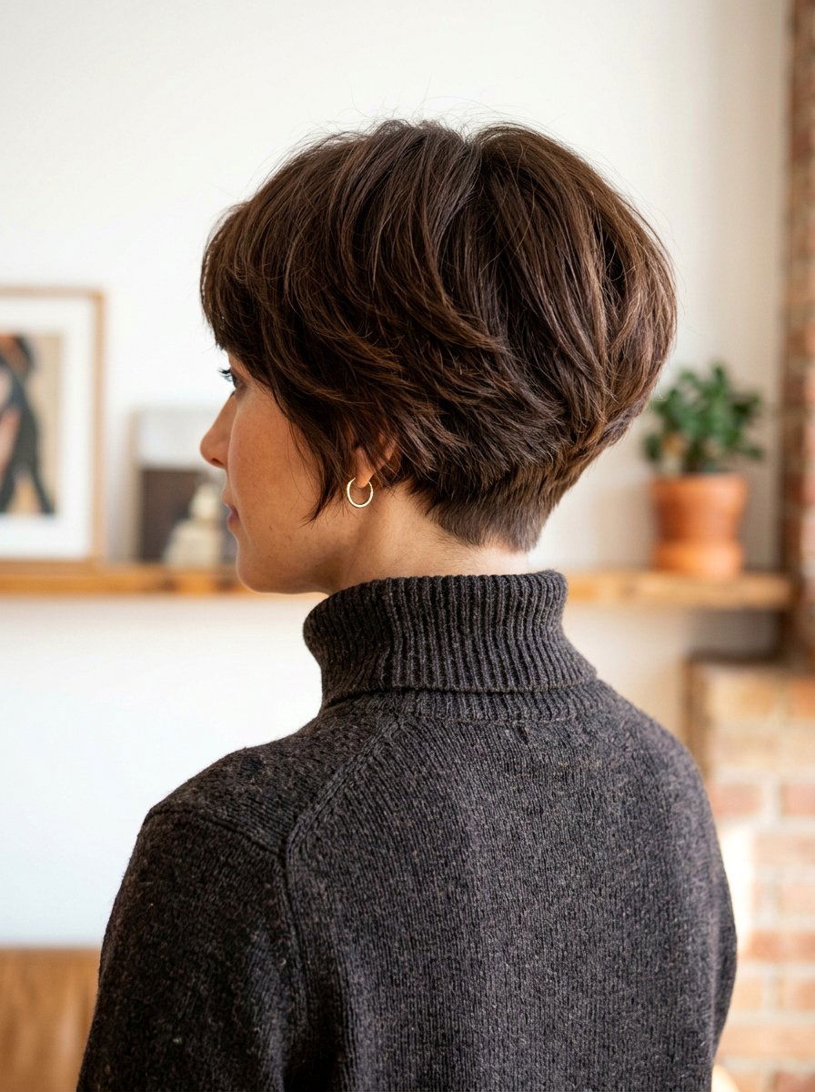 Textured Wedge Haircut - 20 haircut to fix grown out shag - 20 haircut to fix grown out shag