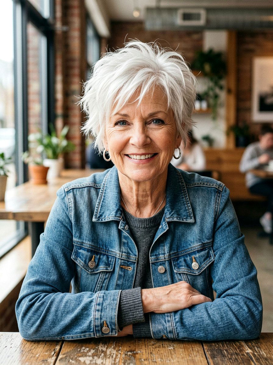 Textured White Pixie For Older Women - 20 white pixie haircut for older women - 20 white pixie haircut for older women