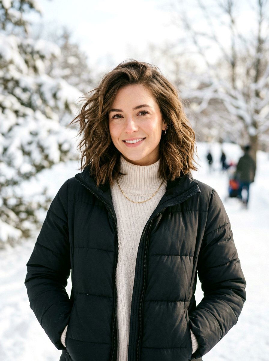 Textured Winter Lob - 20 winter lob haircut ideas - 20 winter lob haircut ideas