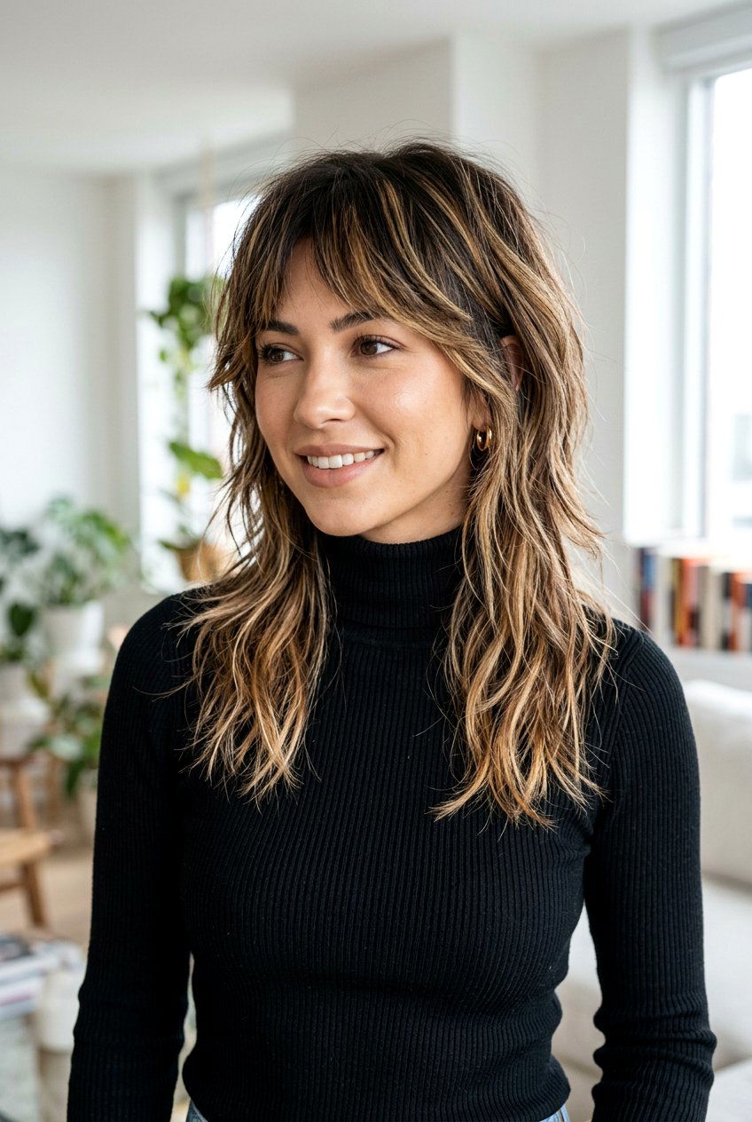 Textured Wolf Cut - 20 medium wolf cut for thick hair women - 20 medium wolf cut for thick hair women