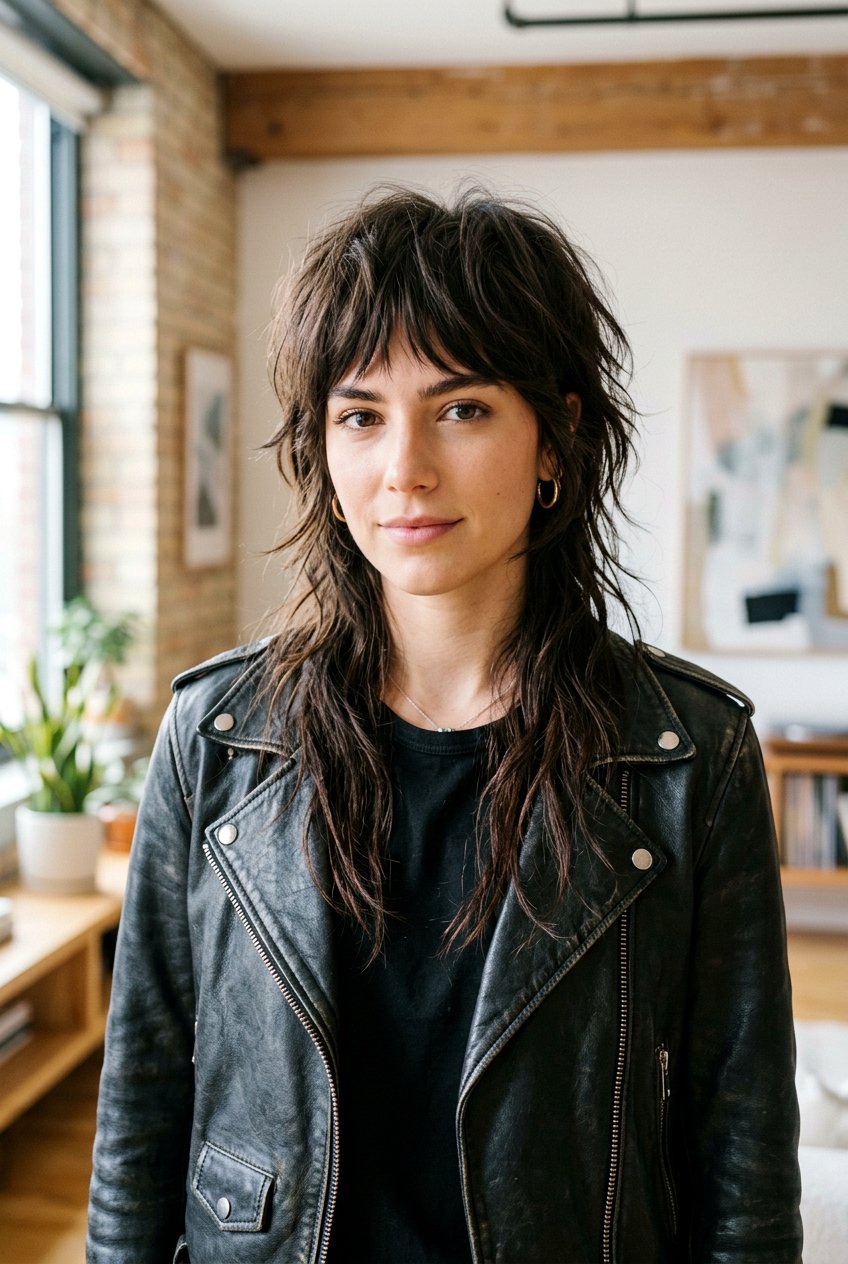 Textured Wolf Cut - 20 best hairstyle ideas for roundup posts - 20 best hairstyle ideas for roundup posts