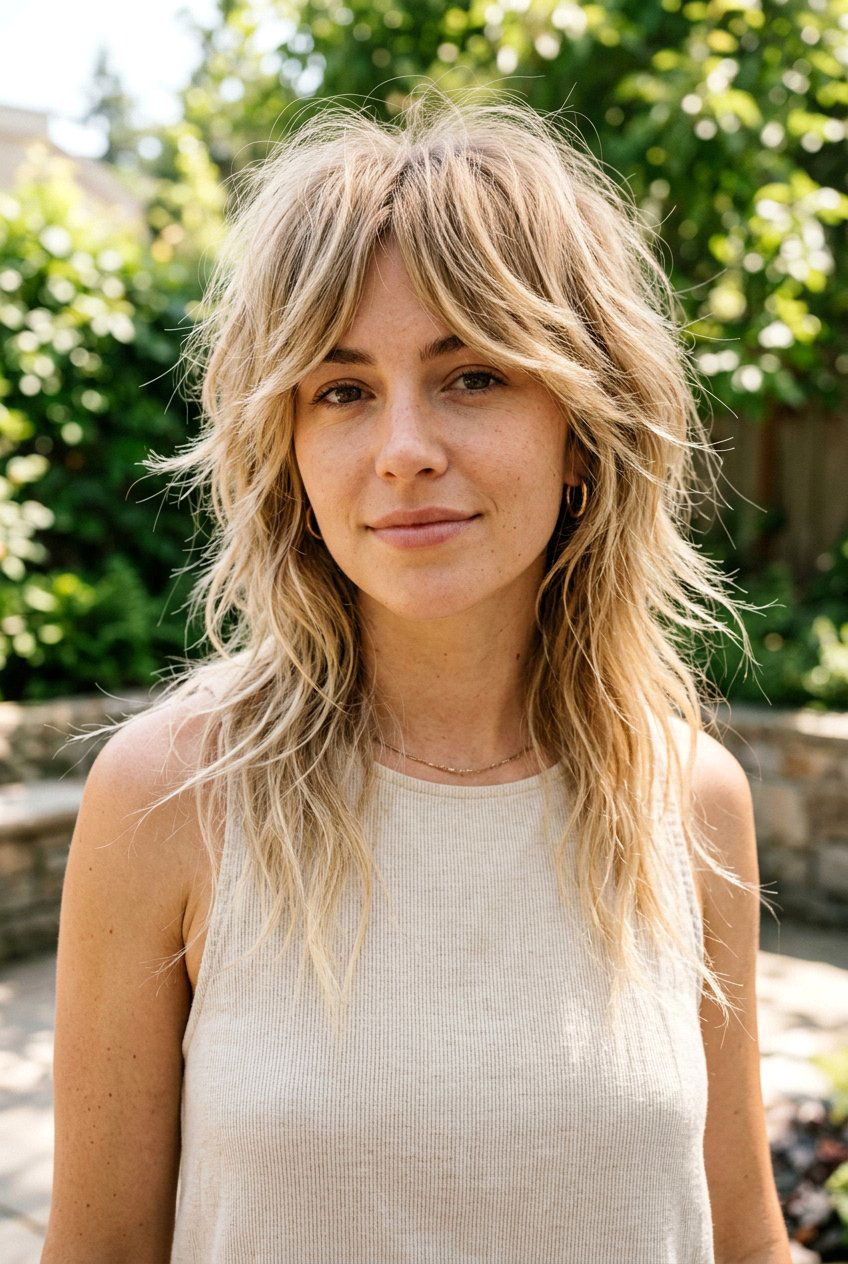 Textured Wolf Cut - 20 best wolf cut ideas for women - 20 best wolf cut ideas for women