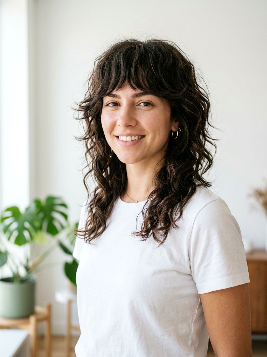 Textured Wolf Cut For Wavy Hair - 20 fall wolf cut ideas - 20 fall wolf cut ideas