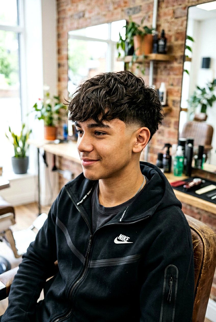 Textured fringe with burst fade - 20 textured fringe for teenage boys - 20 textured fringe for teenage boys