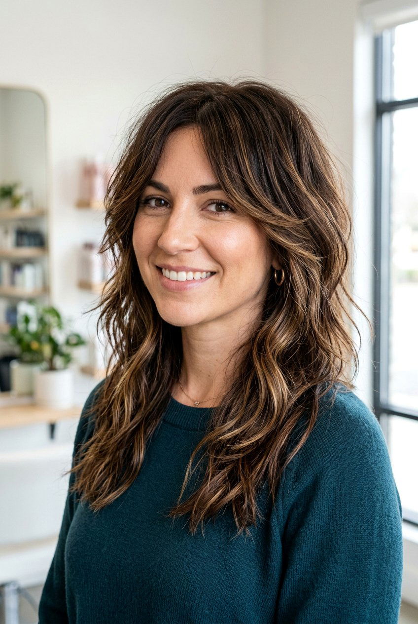 Textured long razor cut - 20 razor cut long layers - 20 razor cut long layers