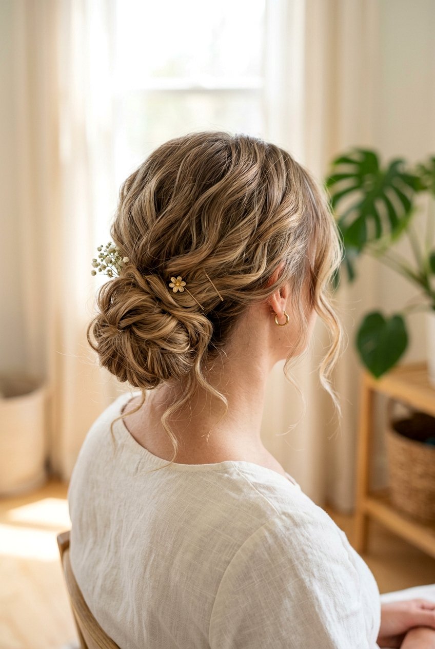 Textured low knot - 20 elegant hairstyles for women - 20 elegant hairstyles for women