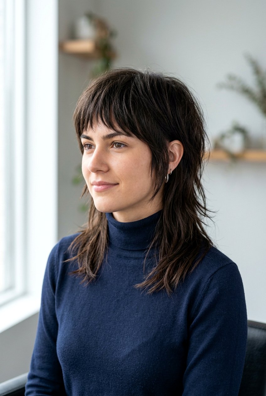 Textured mullet - 20 modern mullet haircut - 20 modern mullet haircut