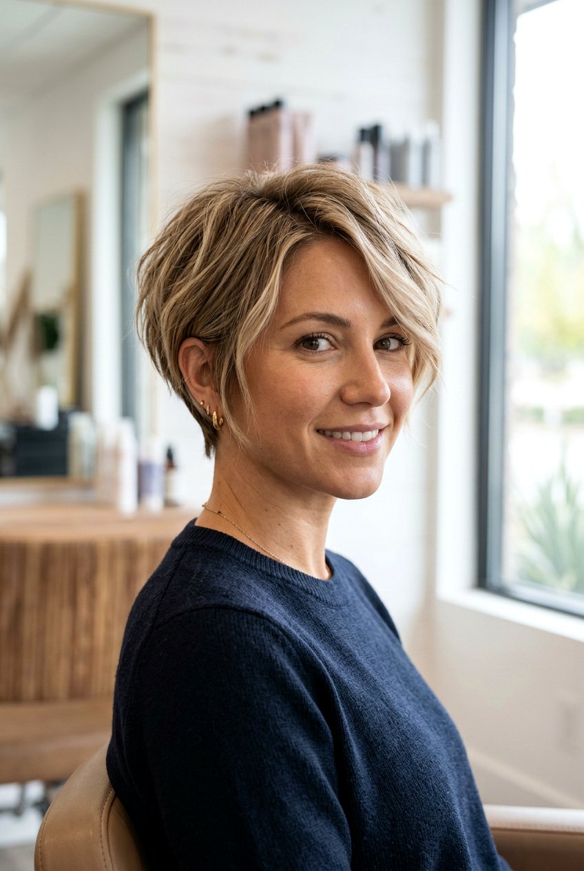 Textured pixie bob - 20 short layered bob haircuts - 20 short layered bob haircuts