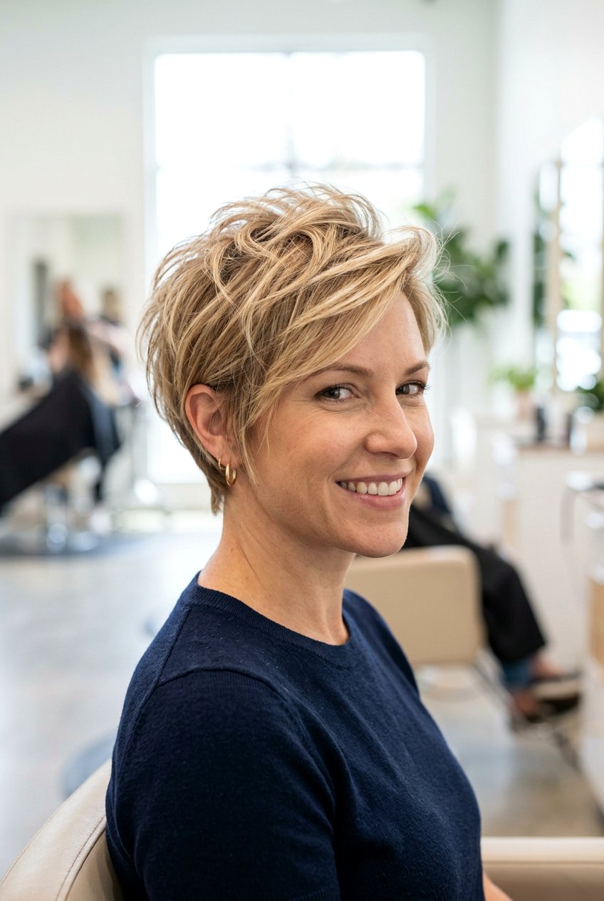 Textured pixie for fine hair - 20 short shaggy pixie cut - 20 short shaggy pixie cut