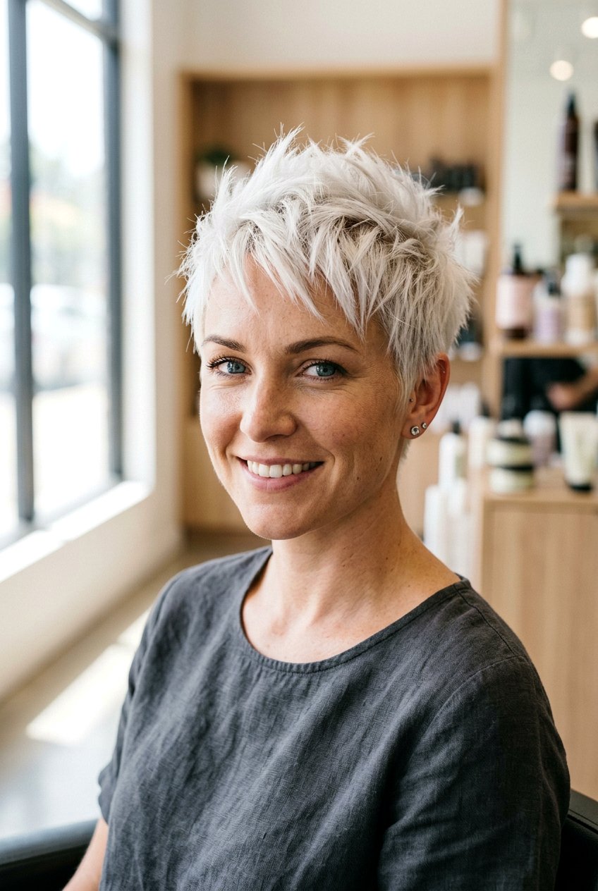 Textured spiky pixie - 20 spiky pixie haircut - 20 spiky pixie haircut