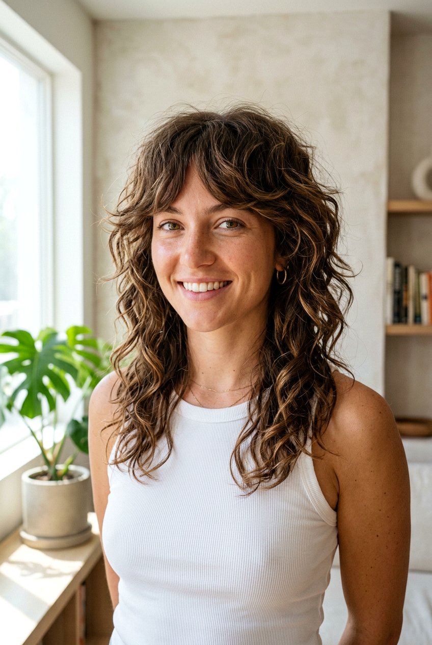 Textured wolf cut for wavy hair - 20 long wolf cut for fine hair women - 20 long wolf cut for fine hair women