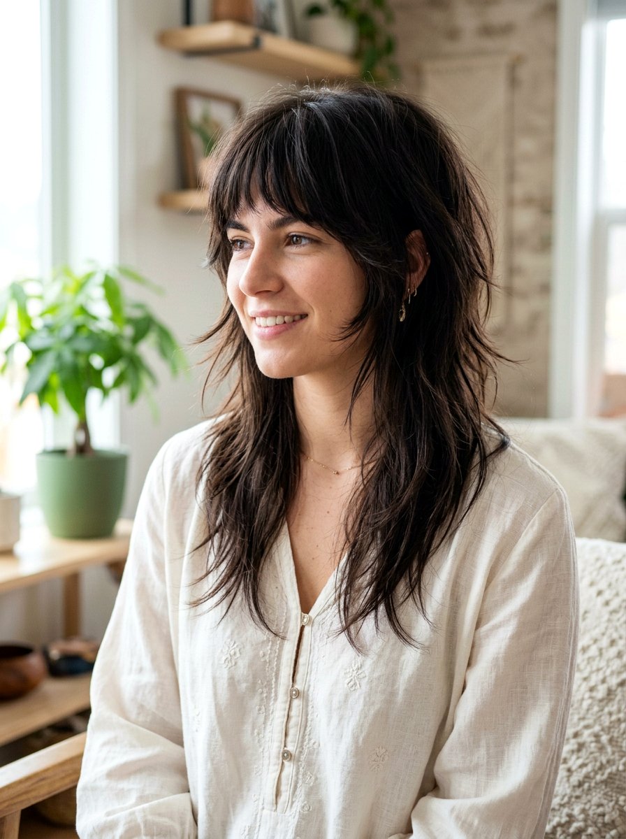 Textured wolf cut thick straight hair - 20 wolf cut for thick straight hair women - 20 wolf cut for thick straight hair women