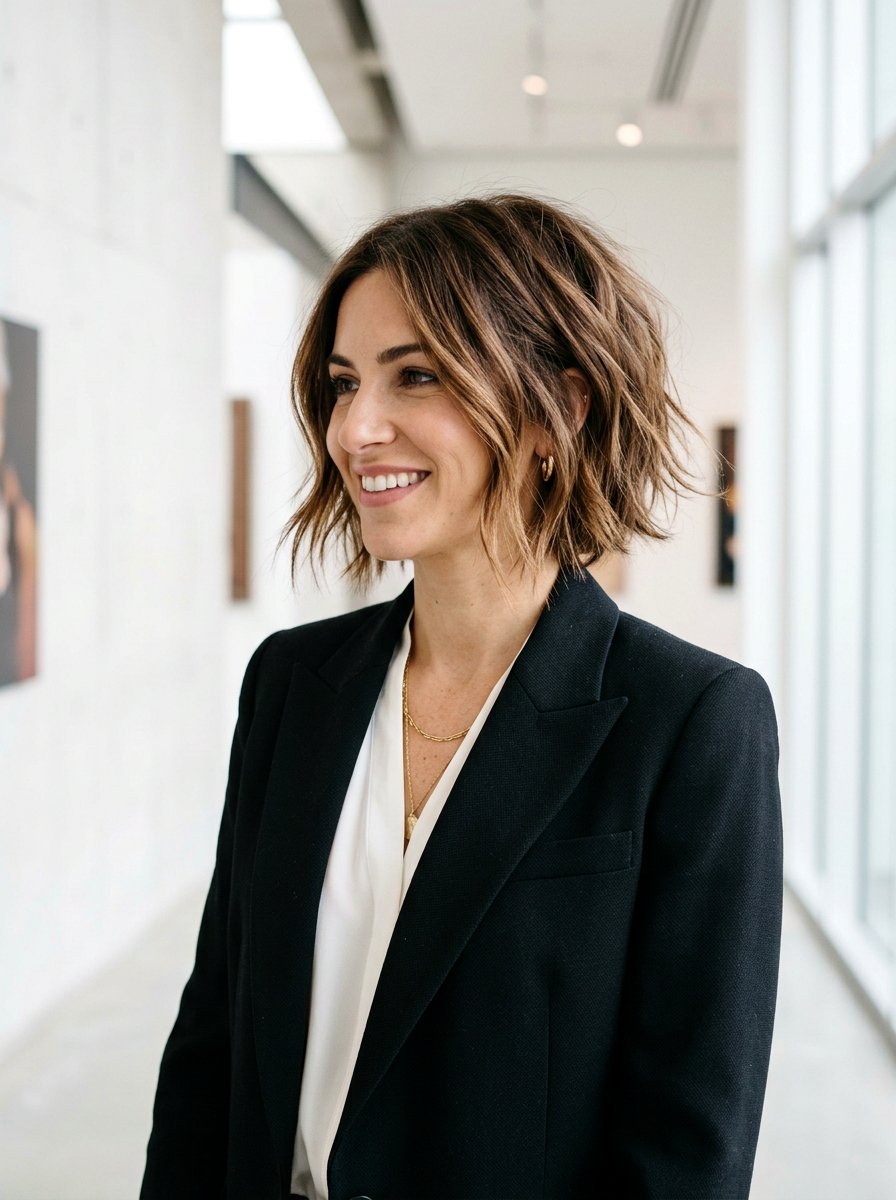 Texturized Bob - 20 haircut to fix blunt ends on thick hair - 20 haircut to fix blunt ends on thick hair