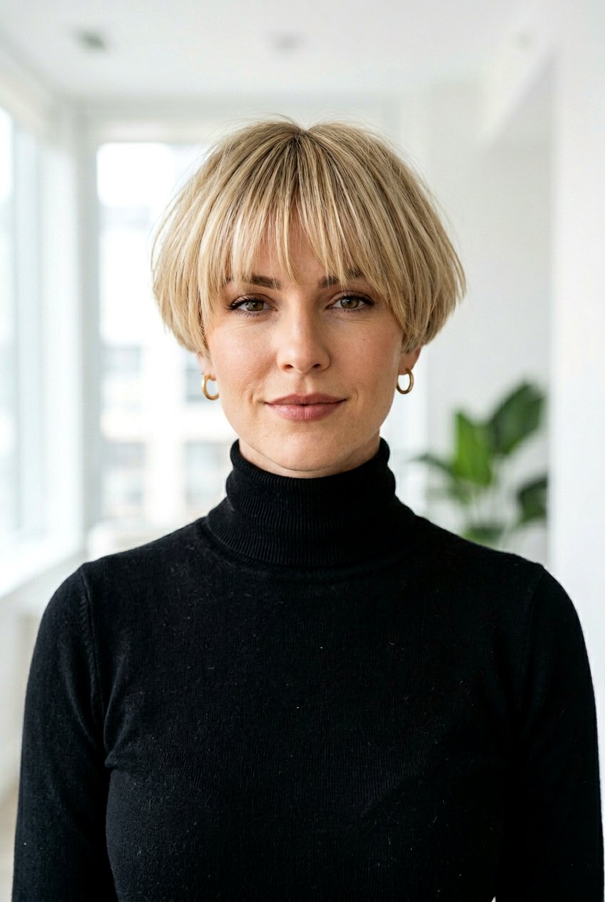 Texturized Bowl Cut For Fine Hair - 20 low maintenance haircut for fine straight hair - 20 low maintenance haircut for fine straight hair