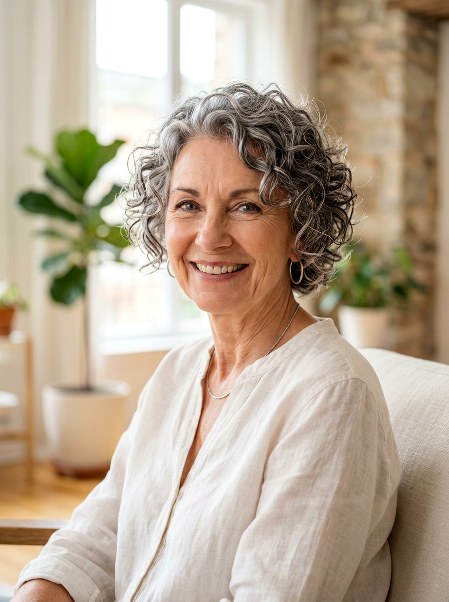 Texturized Curly Bixie Haircut - 20 curly bixie haircut for older women - 20 curly bixie haircut for older women