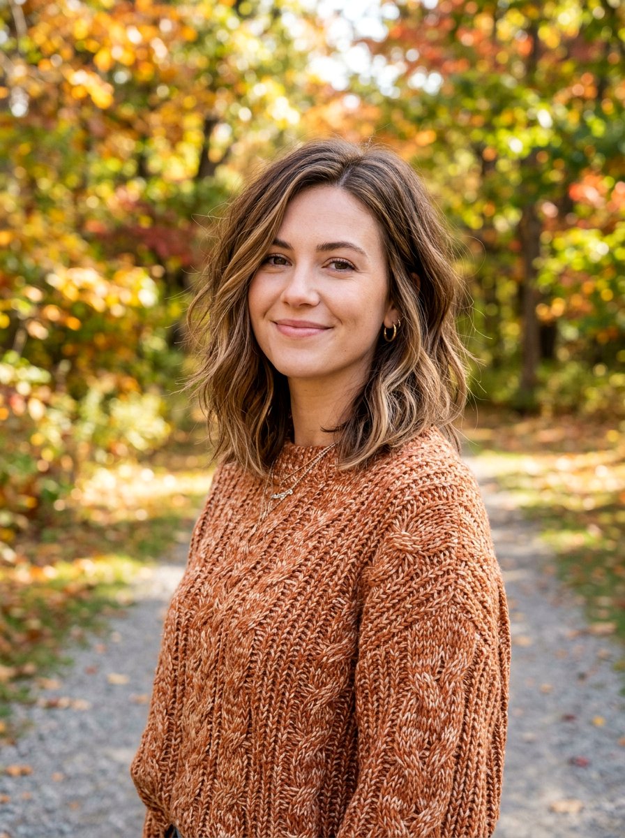 Texturized Lob Haircut - 20 haircut to fix flat layers - 20 haircut to fix flat layers