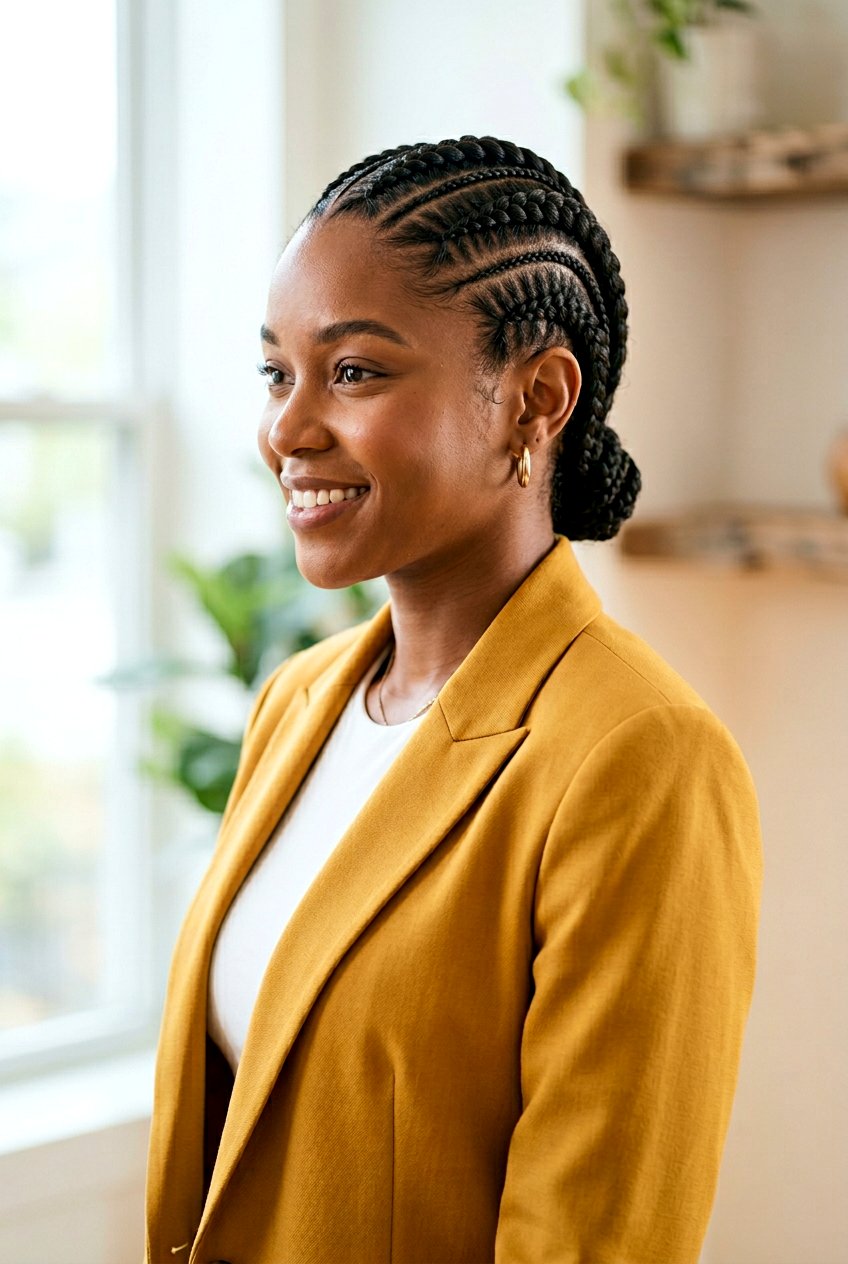 Thick And Thin Cornrows - 20 braided straight back styles for women - 20 braided straight back styles for women