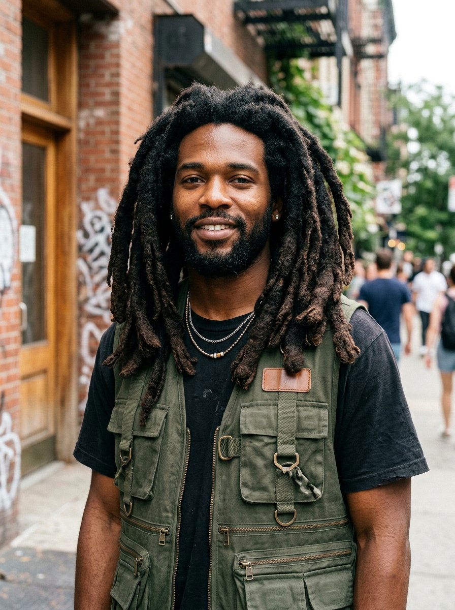 Thick Barrel Semi Freeform Dreads - 20 semi freeform dreads styles men - 20 semi freeform dreads styles men