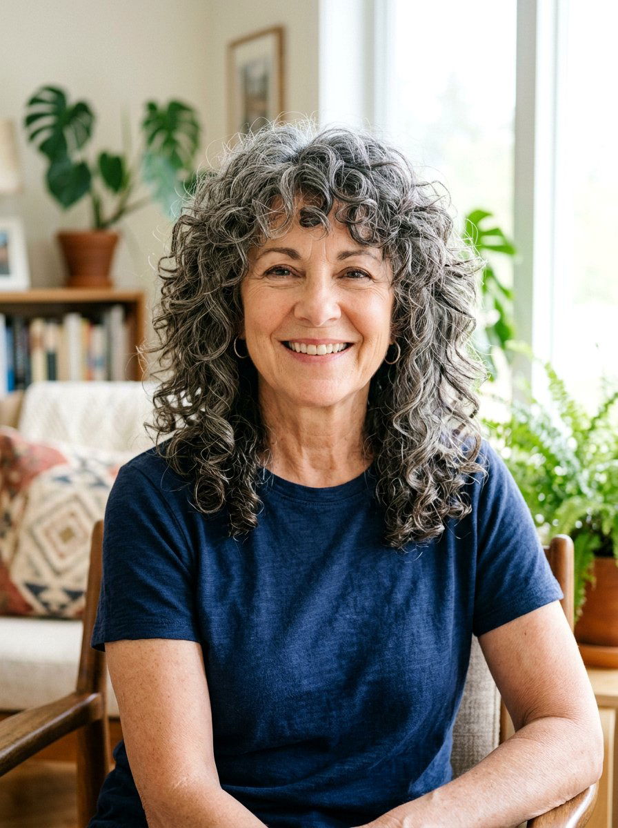Thick Curly Shag Haircut - 20 curly shag haircut for women over 60 - 20 curly shag haircut for women over 60