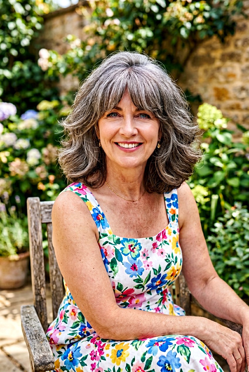 Thick Curtain Bangs - 20 curtain bangs for women over 50 - 20 curtain bangs for women over 50