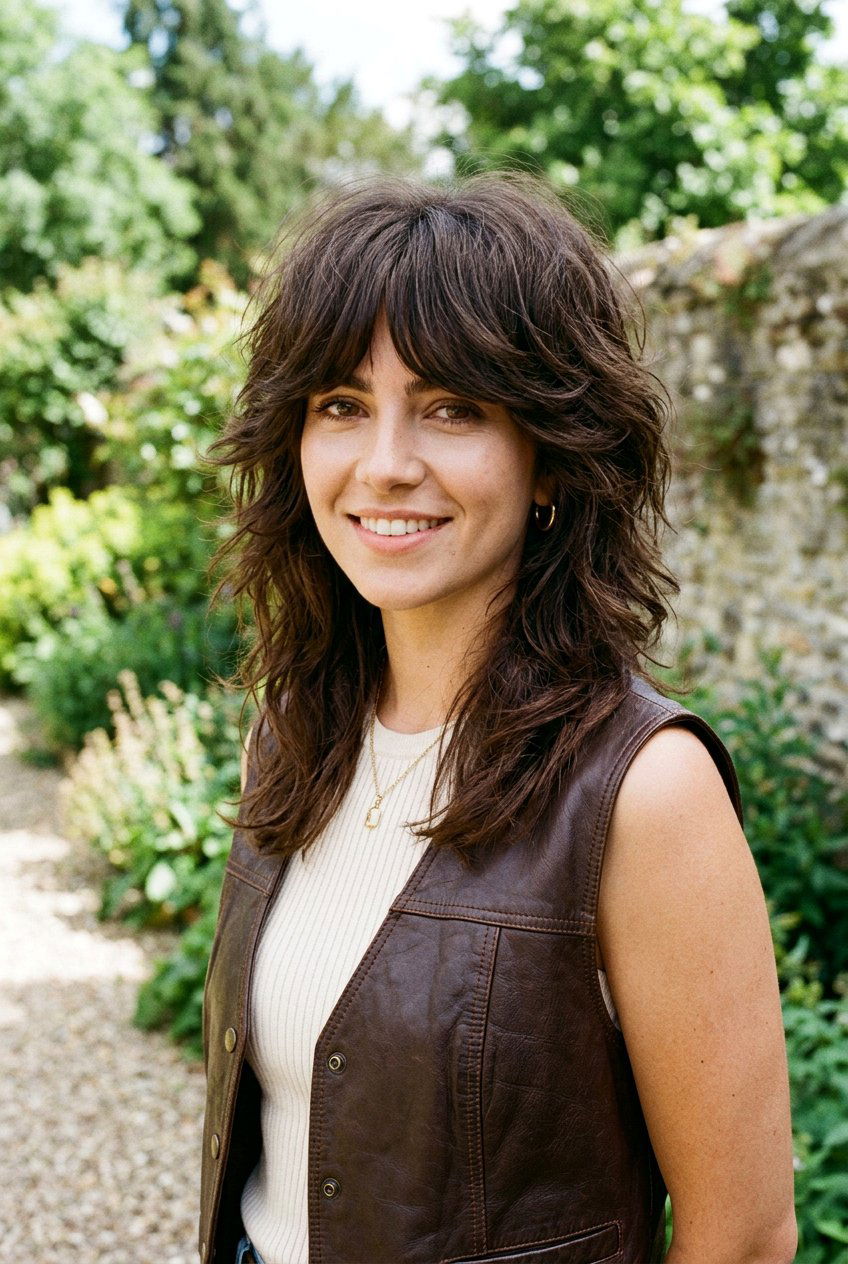 Thick Hair 70s Shag With Curtain Fringe - 20 70s shag with curtain fringe - 20 70s shag with curtain fringe