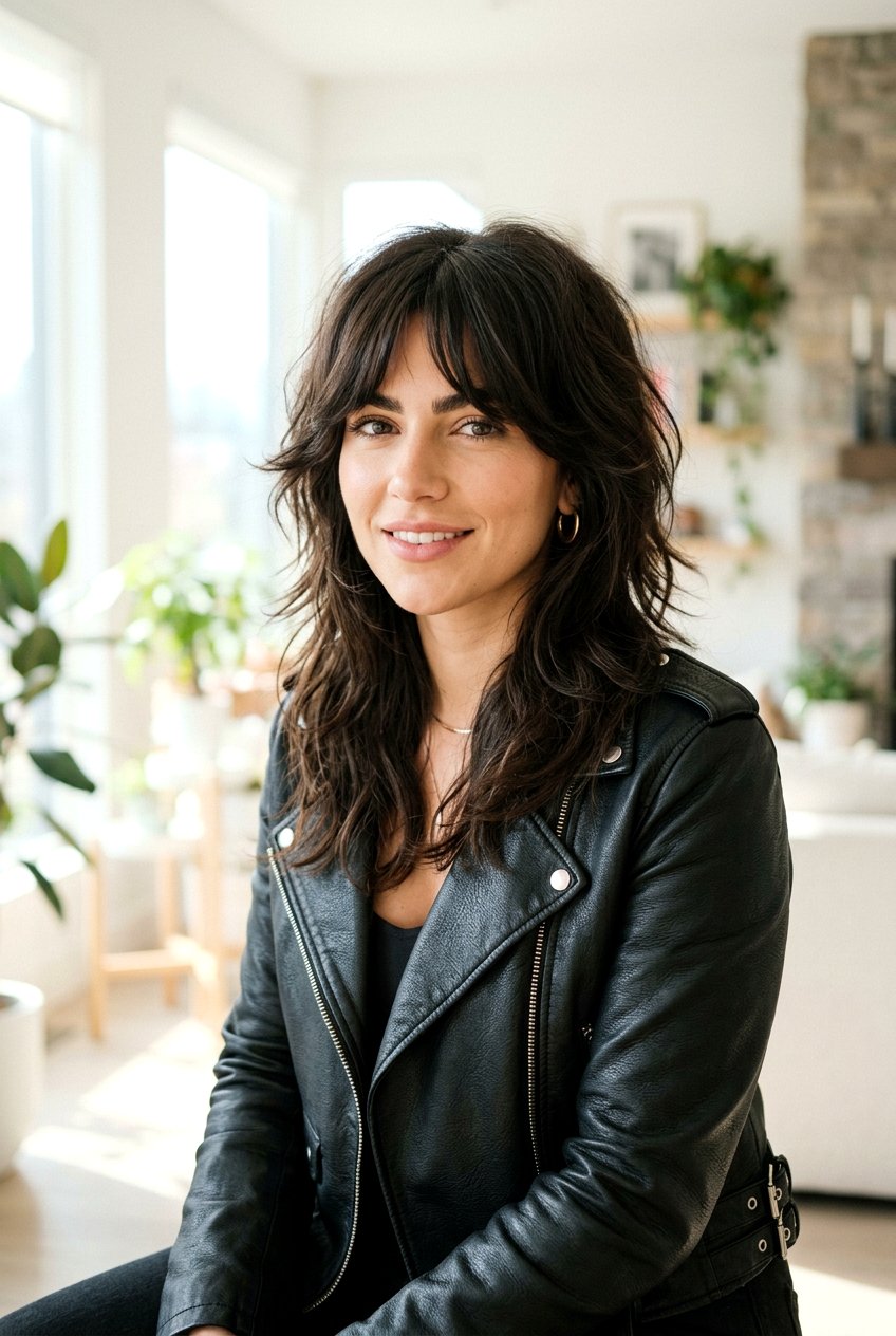 20 Trendy Airy Wolf Cut with Curtain Bangs Ideas to Try