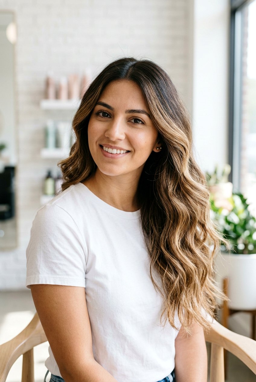 Thick Hair Brunette Balayage With Root Melt - 20 brunette balayage with root melt - 20 brunette balayage with root melt