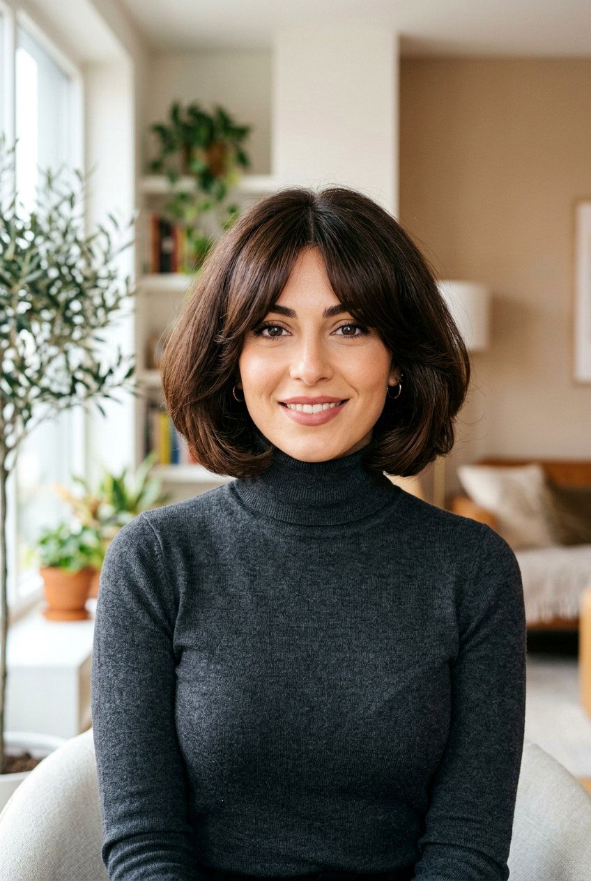 Thick Hair Italian Bob With Curtain Bangs - 20 italian bob with curtain bangs - 20 italian bob with curtain bangs