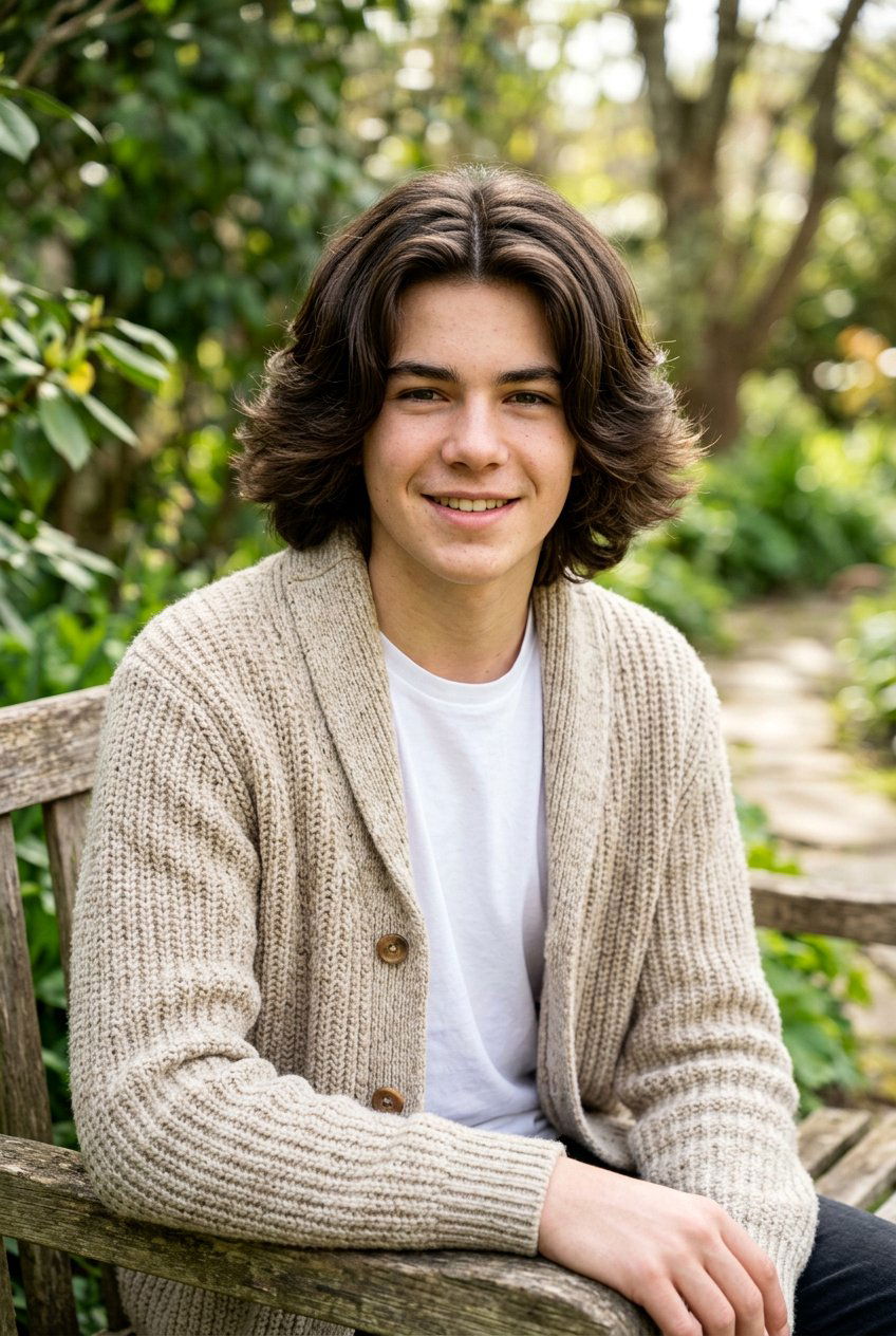 Thick Hair Middle Part - 20 fluffy middle part haircut for boys - 20 fluffy middle part haircut for boys