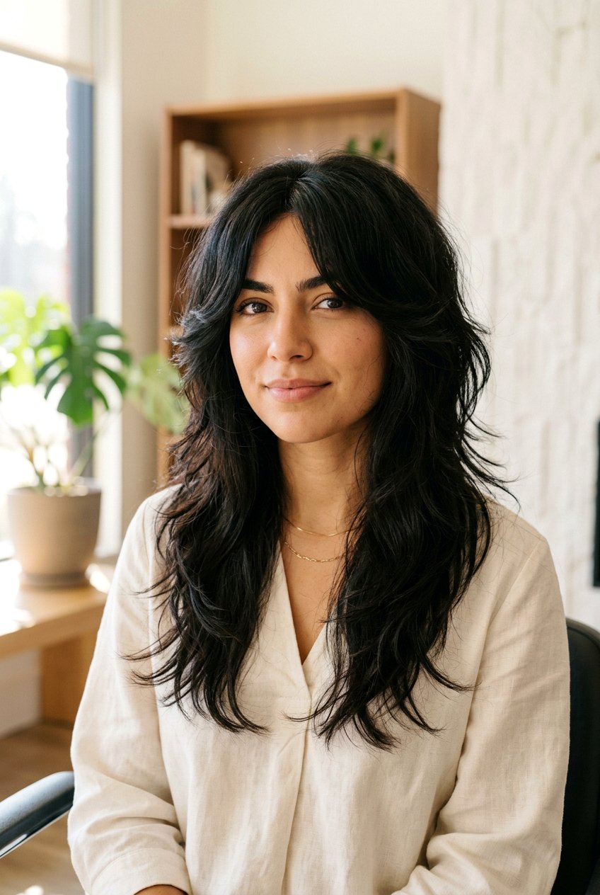 Thick Hair Octopus Haircut With Curtain Bangs - 20 octopus haircut with curtain bangs - 20 octopus haircut with curtain bangs