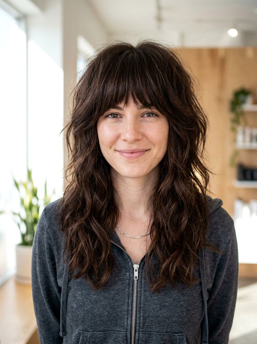 Thick Hair Shag Haircut With Bangs - 20 college girls shag haircut with bangs - 20 college girls shag haircut with bangs