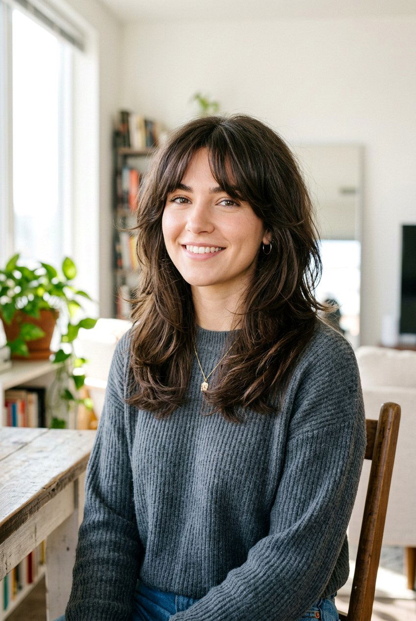 Thick Hair With Short Curtain Bangs - 20 curtain bangs for thick hair - 20 curtain bangs for thick hair