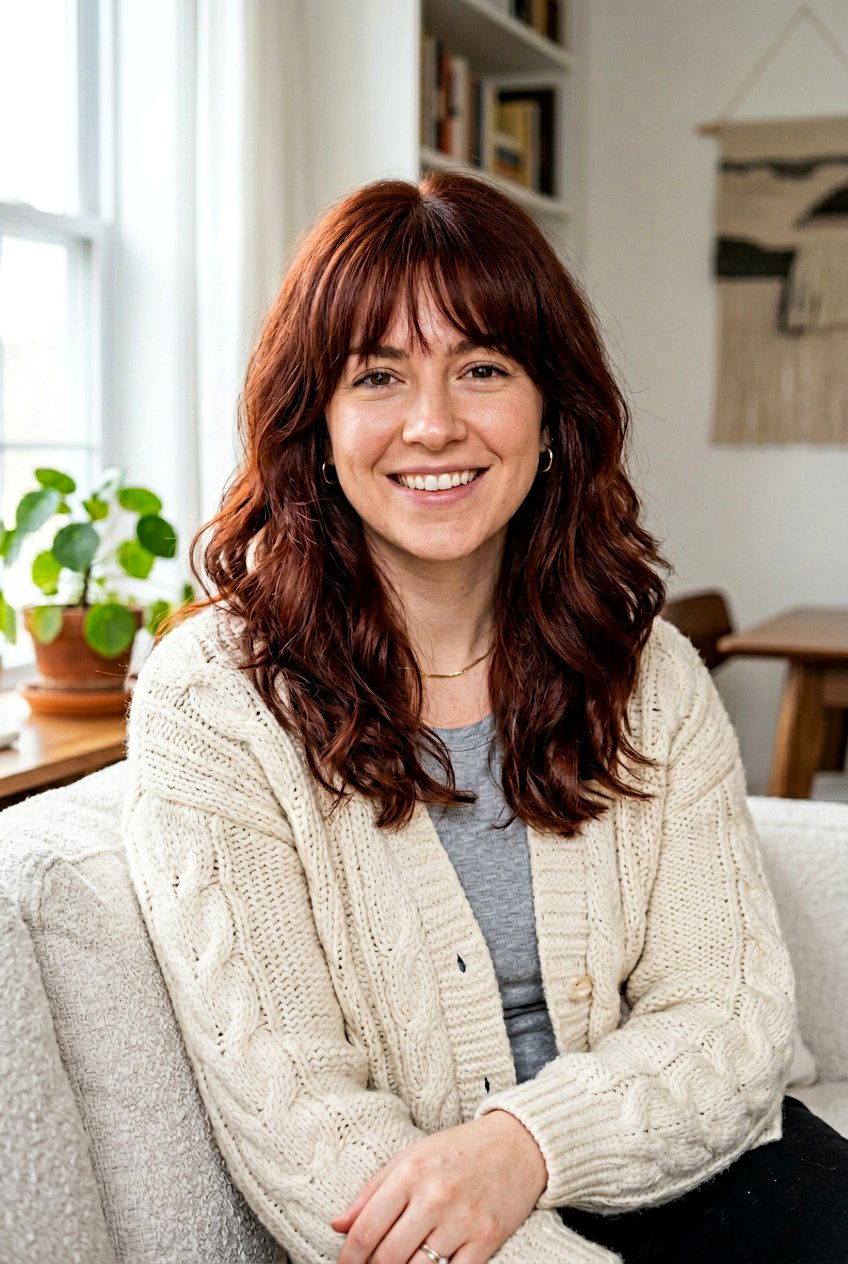 Thick Medium Hair With Bottleneck Bangs - 20 bottleneck bangs for medium hair women - 20 bottleneck bangs for medium hair women