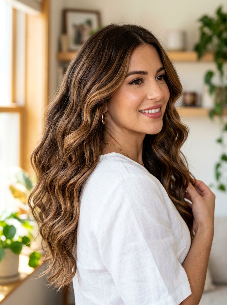 Thick Walnut Brunette Caramel Balayage - 20 walnut brunette with caramel balayage - 20 walnut brunette with caramel balayage