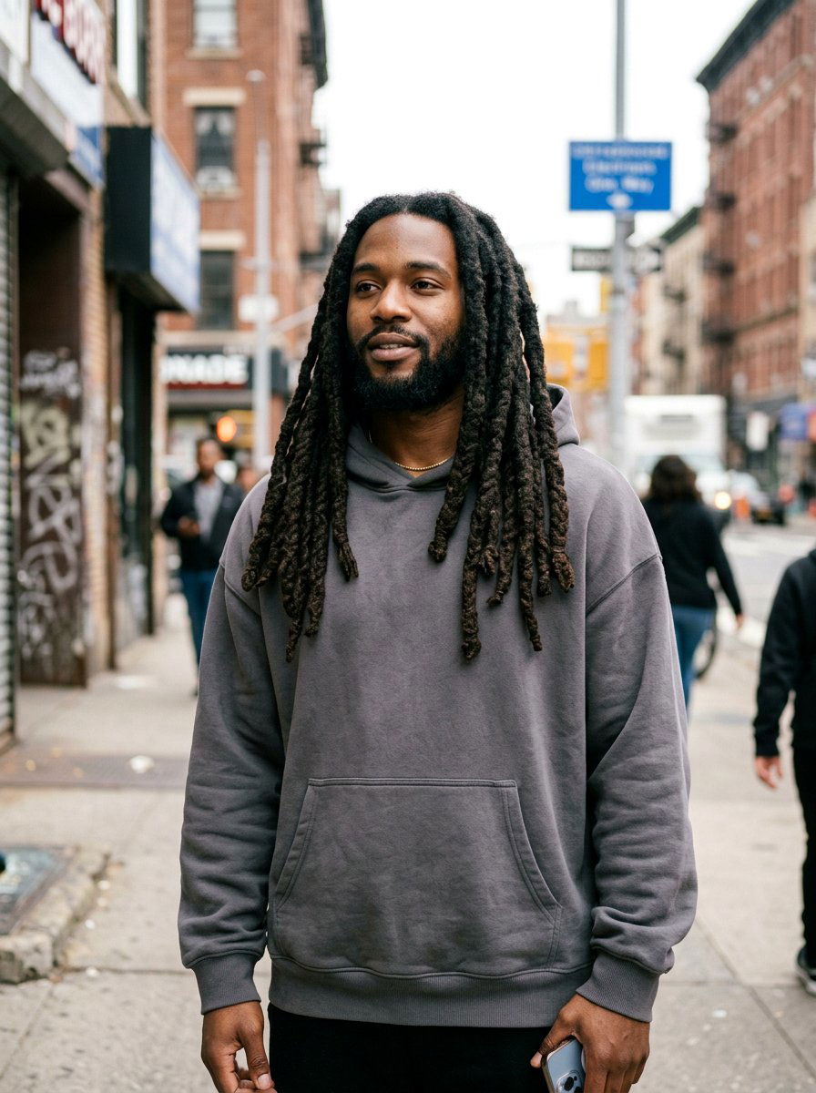 Thick Wick Dreads - 20 shoulder length dreads for men - 20 shoulder length dreads for men