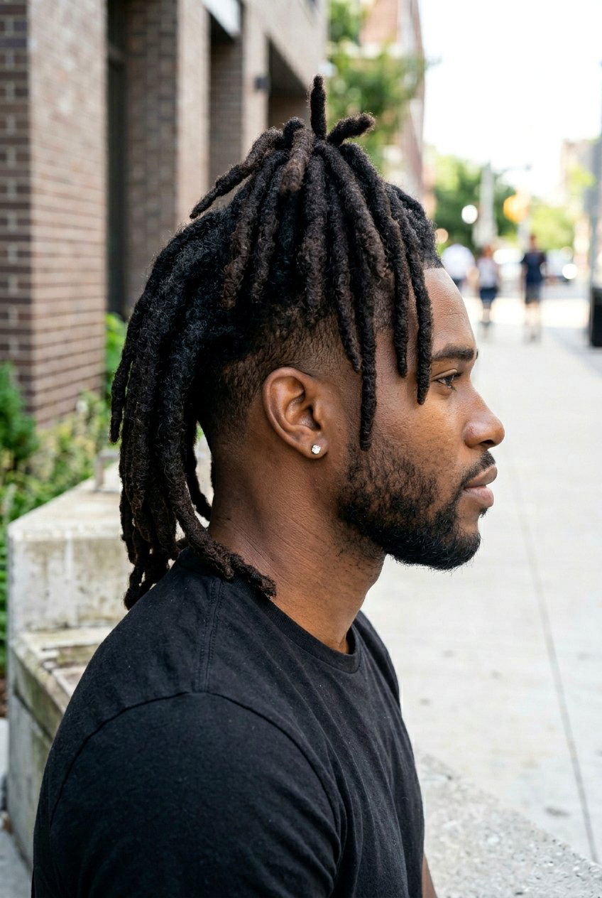 Thick dreads taper fade - 20 taper fade with dreads men - 20 taper fade with dreads men