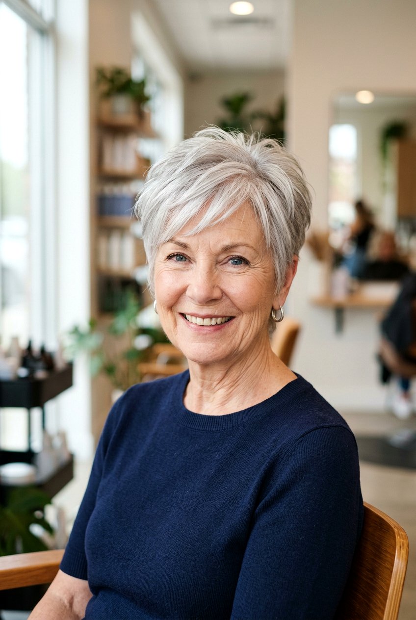 Thin Hair Pixie Cut - 20 pixie cuts for older women - 20 pixie cuts for older women