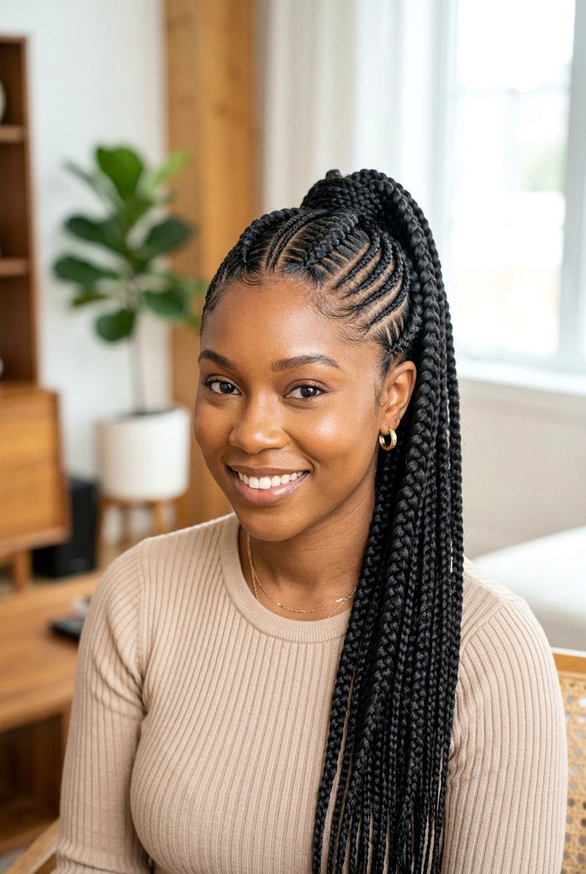 Thin Thick Stitch Braids - 20 stitch braids hairstyles - 20 stitch braids hairstyles