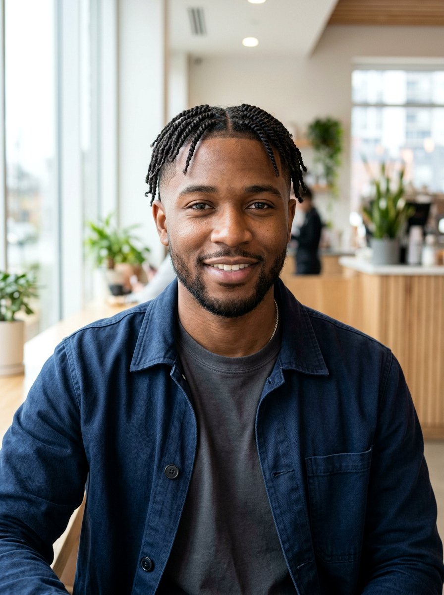 Thin Twists With Taper Fade - 20 twists with taper fade men - 20 twists with taper fade men