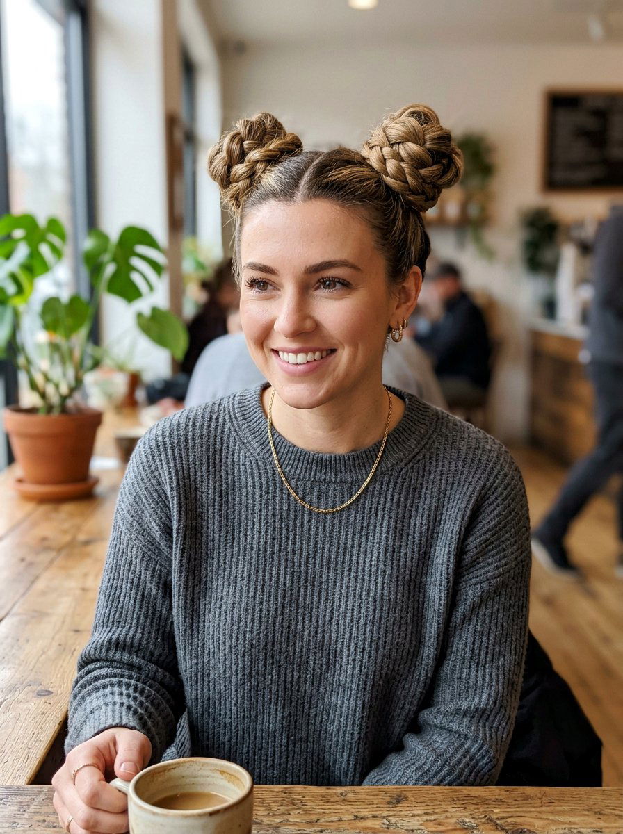 Third Day Braided Space Bun Updo - 20 third day hair bun - 20 third day hair bun