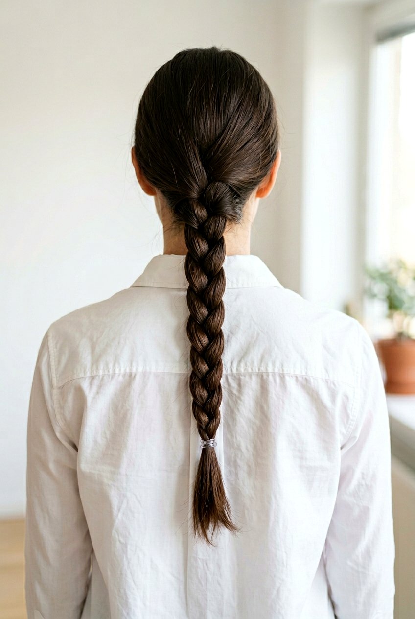 Three Strand Braid - 20 simple overnight hairstyle for school - 20 simple overnight hairstyle for school