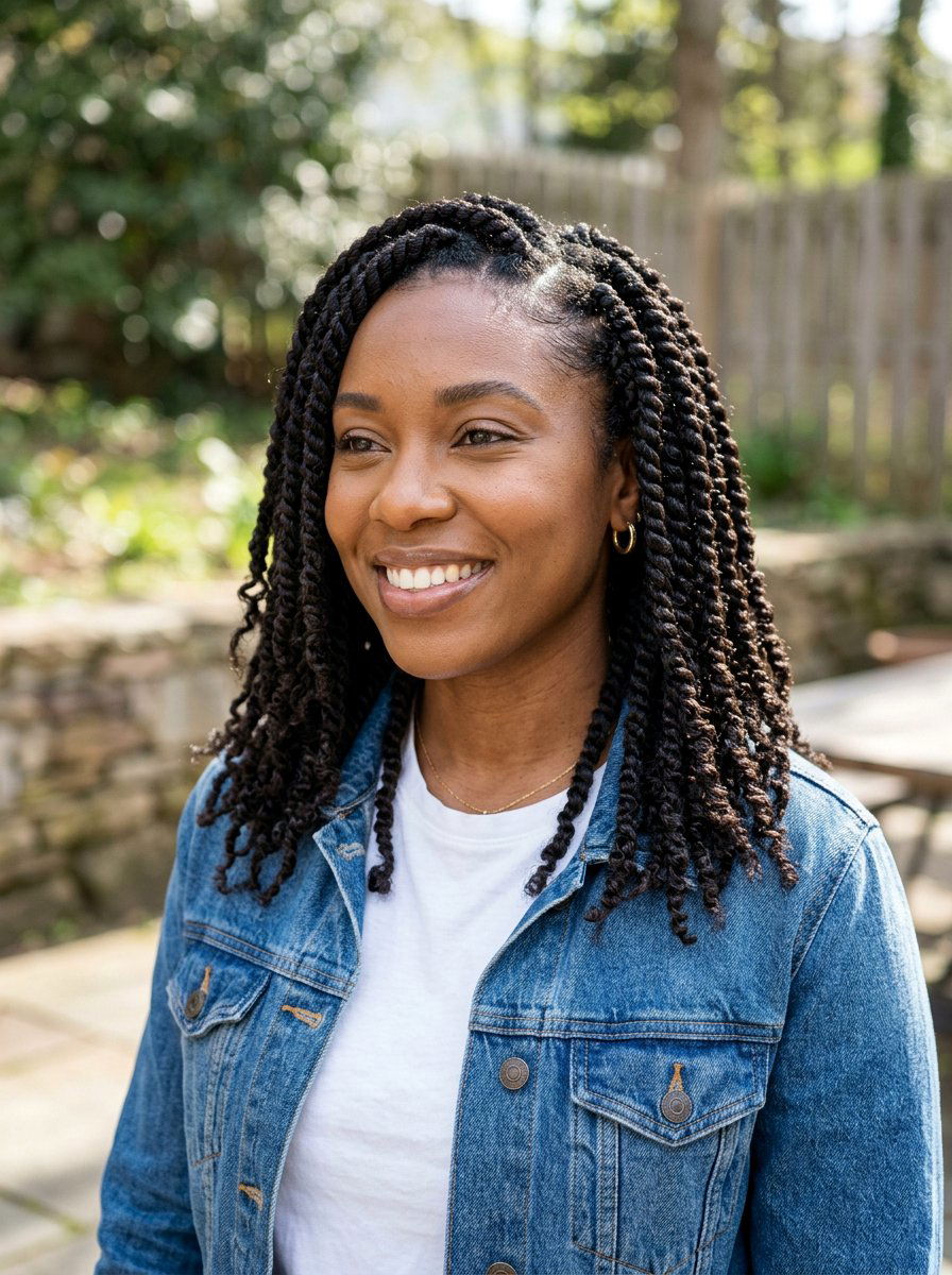 Three Strand Twists For Texture - 20 overnight twists for natural hair - 20 overnight twists for natural hair