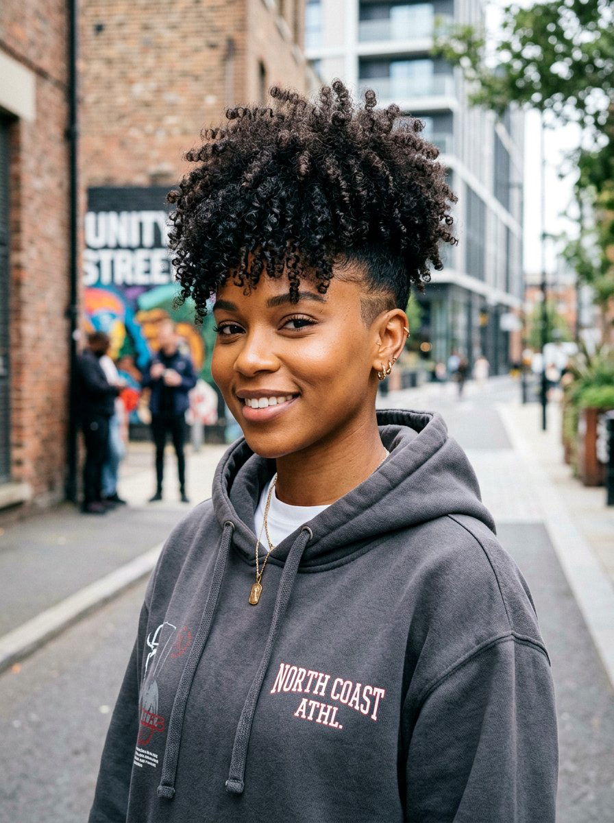 Tight Curls Burst Fade - 20 haircut for tight curls women - 20 haircut for tight curls women